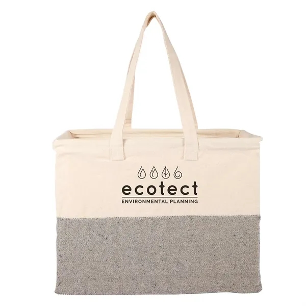 Natural/Gray color option for Recycled Cotton Utility Tote