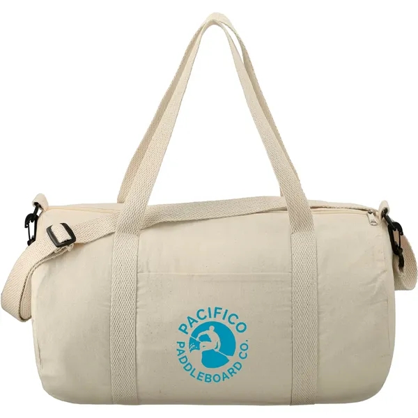 Natural (Nt) color option for Barrel 18" 5oz Cotton Canvas Duffle Bag