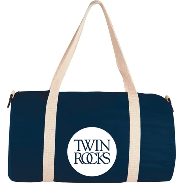 Navy (Ny) color option for Barrel 18" 5oz Cotton Canvas Duffle Bag