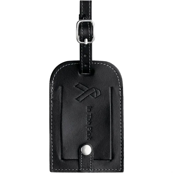 Black (Bk) color option for Millennium Leather Identification Tag