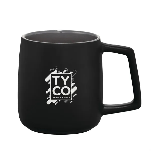 Black (Bk) color option for Sienna Ceramic Mug 14oz