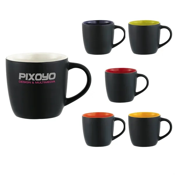 Black W/White Lining (Bkwh) color option for Riviera Electric 11oz Ceramic Mug