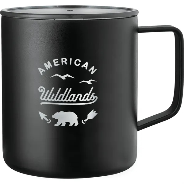 Black (Bk) color option for Rover Copper Vacuum Insulated Camp Mug 14oz