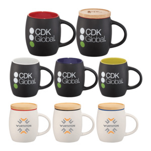 Photo of Hearth Ceramic Mug With Wood Lid/Coaster 15oz