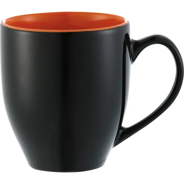 Black W/Orange Lining (Bkor) color option for Zapata 15oz Ceramic Mug Electric
