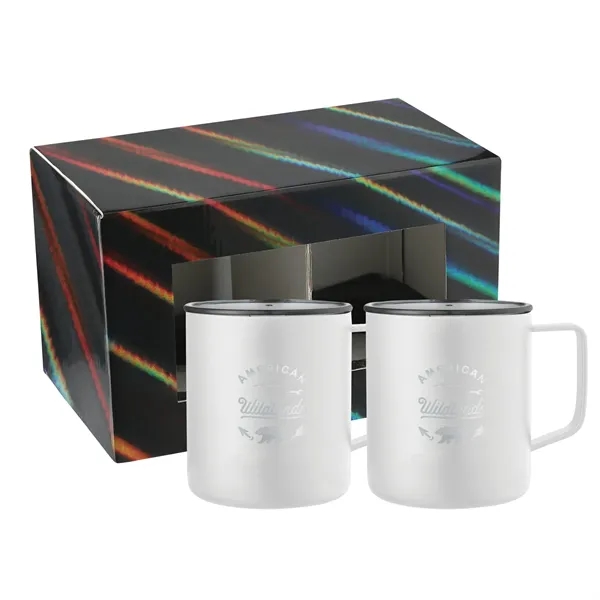 White (Wh) color option for Rover Camp Mug 14oz 2 In 1 Gift Set
