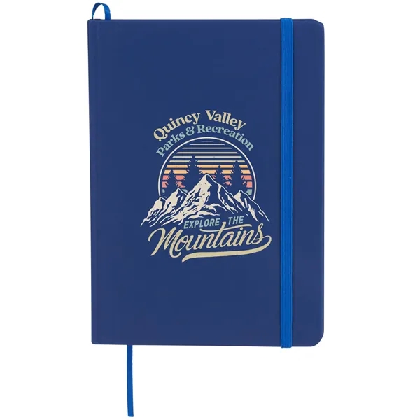 Blue (Bl) color option for 5" X 7" Snap Elastic Closure Notebook