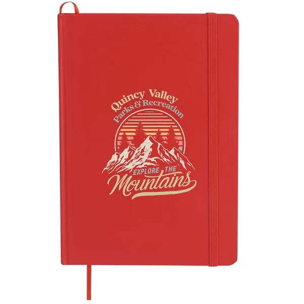 Red (Re) color option for 5" X 7" Snap Elastic Closure Notebook