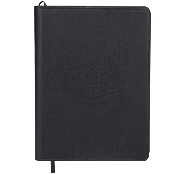 Black (Bk) color option for 7" X 10" Cross® Refined Refillable Notebook