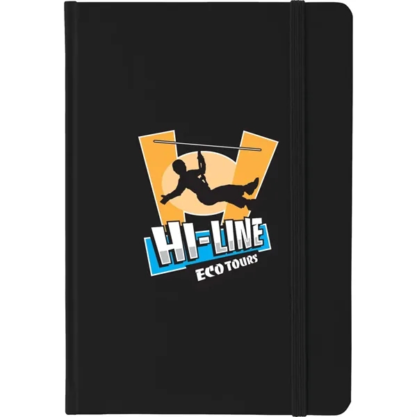 Black (Bk) color option for 5" X 7" Large Rainbow Notebook