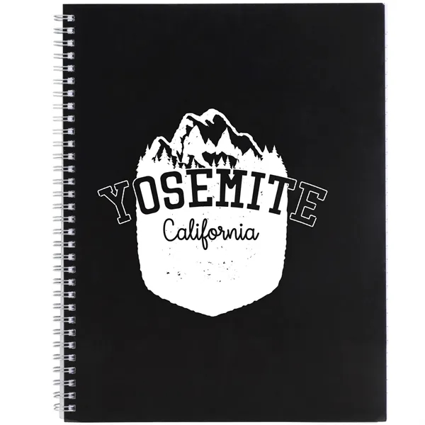 Black (Bk) color option for 8.5" X 11" Remark Fsc Mix 1 Subject Notebook