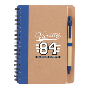 Photo of 5" X 7" Eco Friendly Spiral Notebook With Pen