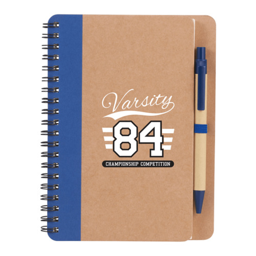 Photo of 5" X 7" Eco Friendly Spiral Notebook With Pen