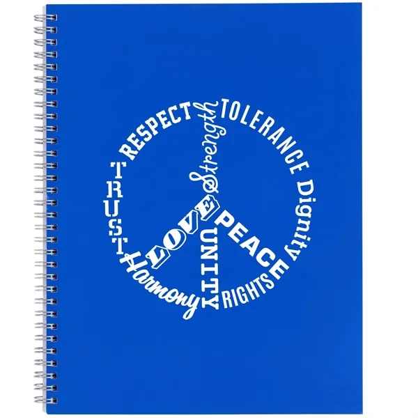 Blue (Bl) color option for 8.5" X 11" Remark Fsc Recycled 5 Subject Notebook
