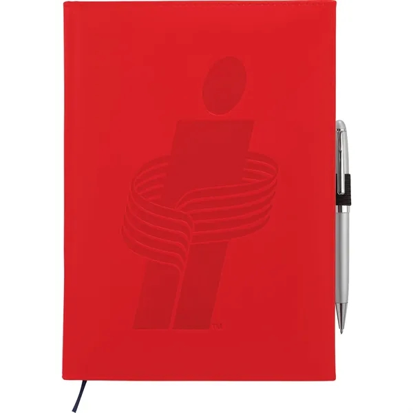 Red (Rd) color option for 7" X 10" Fsc Pedova™ Ultra Hyde Hardcover Large Bound Journal Book®