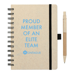 Photo of 5" X 7" Wheat Straw Notebook With Pen