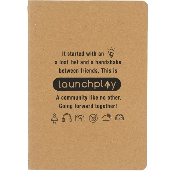 Natural (Nt) color option for 5" X 7" Recycled Pocket Notebook