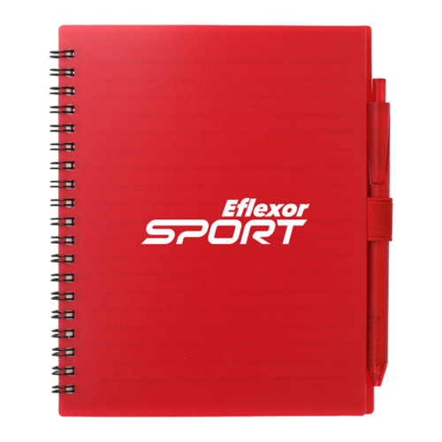 Photo of 5.5” X 7” Fsc Recycled Spiral Notebook W/ Rpet Pen