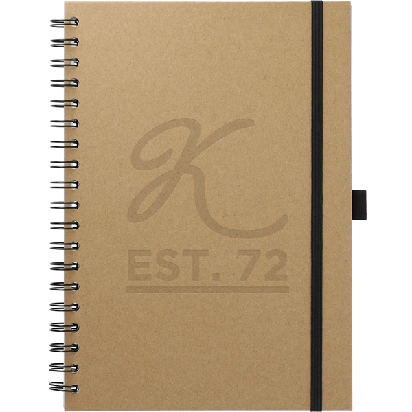 Natural (Nt) color option for 7" X 10" Fsc® Mix Large Spiral Journal Book®