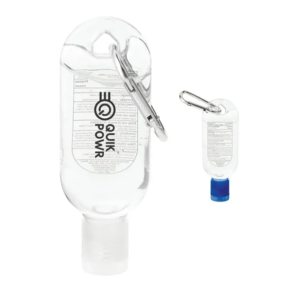 Clear (Cl) color option for Clip N Go 1oz Hand Sanitizer With Mini Carabiner