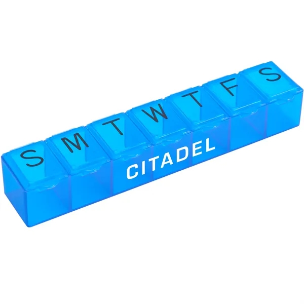 Trblue(Tbl) color option for 7 Day Pill Case