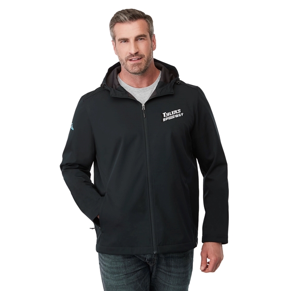Navy (575) color option for Men's Lefroy Eco Lightweight Softshell Jacket With Hood