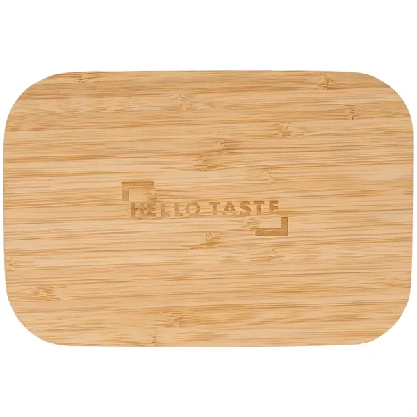 Gray (GY) color option for Bamboo Fiber Lunch Box With Cutting Board Lid