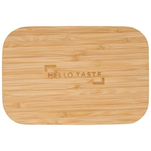 Photo of Bamboo Fiber Lunch Box With Cutting Board Lid