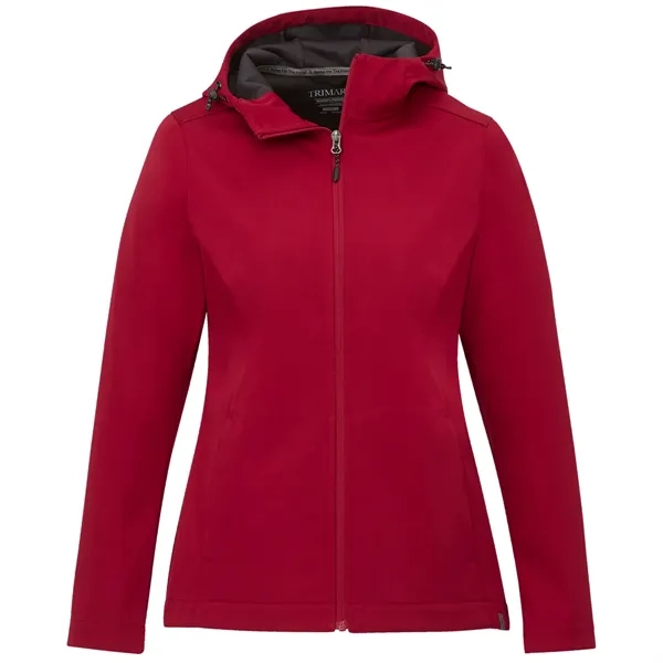 Vintage Red (369) color option for Women's Lefroy Eco Lightweight Softshell Jacket With Hood