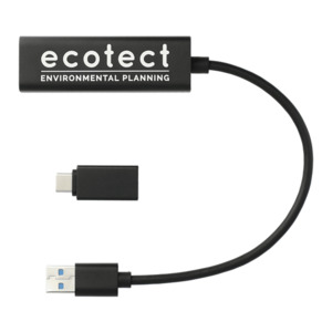 Photo of Aluminum 4 Port Usb 3.0 Hub With Type C Adapter