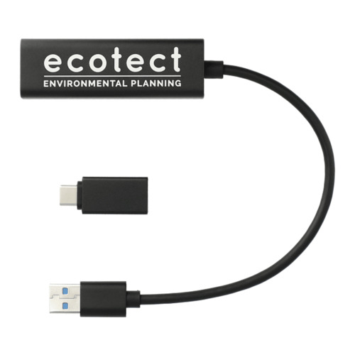 Photo of Aluminum 4 Port Usb 3.0 Hub With Type C Adapter