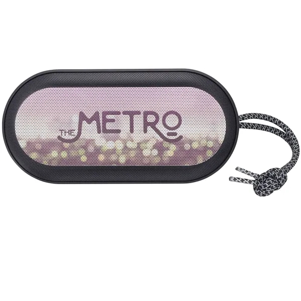 Black (Bk) color option for Zedd Outdoor Speaker With Rgb Lights