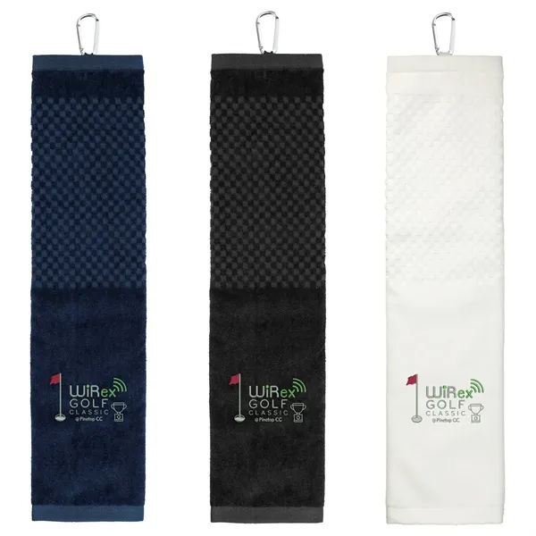 Navy (Ny) color option for 3.5lb./Doz. 5.25x22in Scrubber Golf Towel