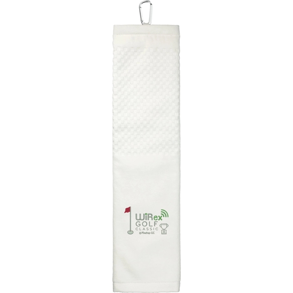 We (Wh) color option for 3.5lb./Doz. 5.25x22in Scrubber Golf Towel