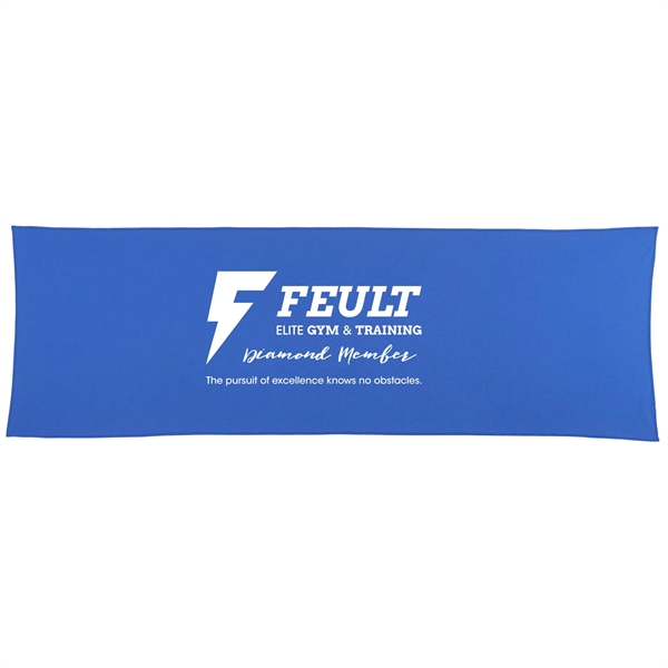 Blue (Bl) color option for Recycled Pet Eco Cooling Fitness Towel