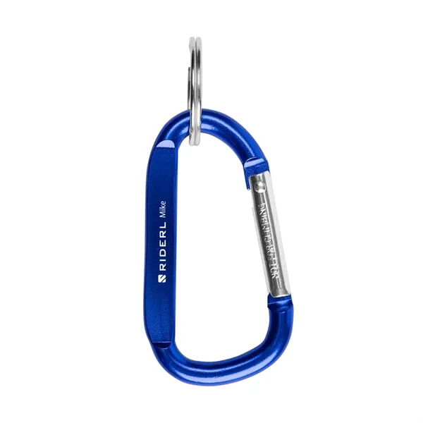 Blue color option for 6mm Carabiner With Split Ring