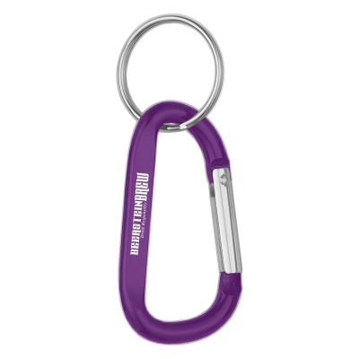 Purple color option for 6mm Carabiner With Split Ring