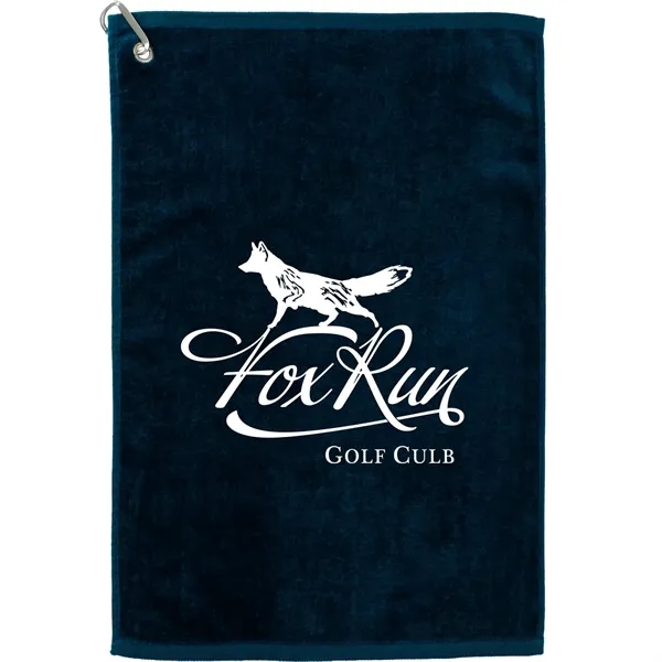 Navy (Ny) color option for 16" X 25" Terry Golf Towel