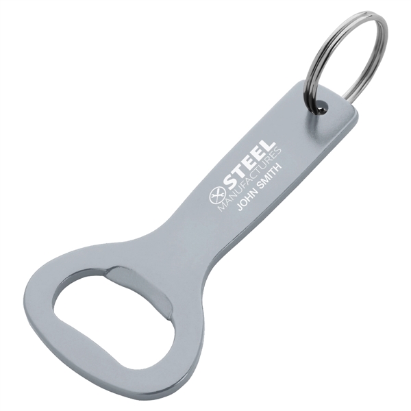 SILVER color option for Aluminum Bottle Opener Key Ring