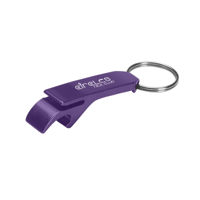 Purple color option for Aluminum Bottle/Can Opener Key Ring