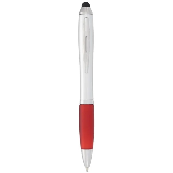 Silver W/Red Trim color option for Nash Ballpoint Pen Stylus