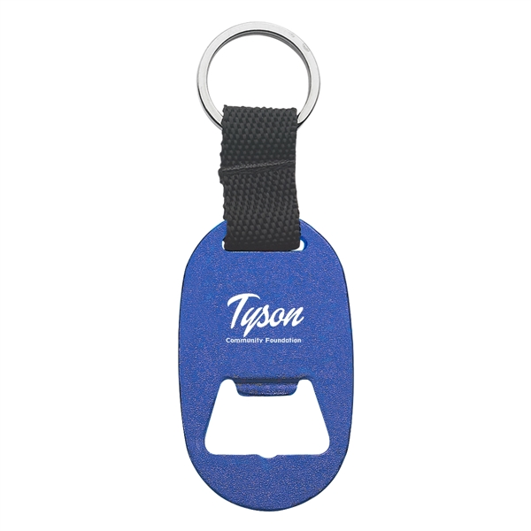 BLUE color option for Metal Key Tag With Bottle Opener