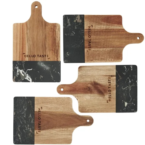 Main photo of Black Marble And Wood Cutting Board