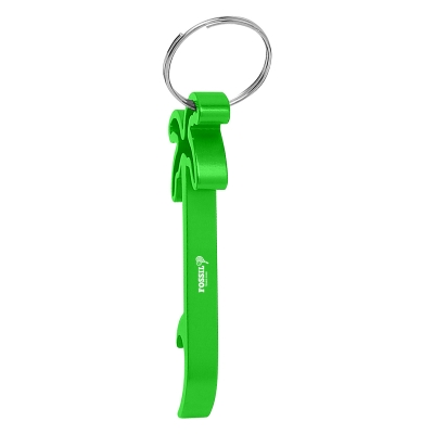Green color option for Palm Tree Bottle Opener Key Ring