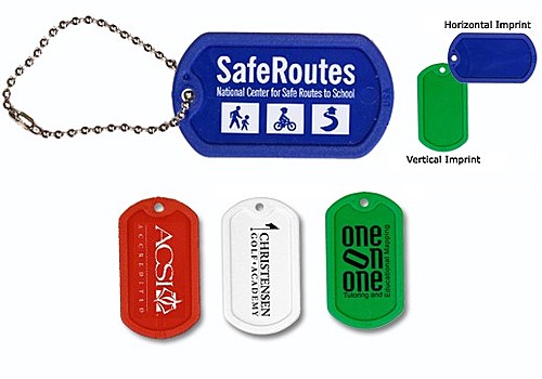 Photo of Plastic Dog Tag With 4 1/2" Ball Chain