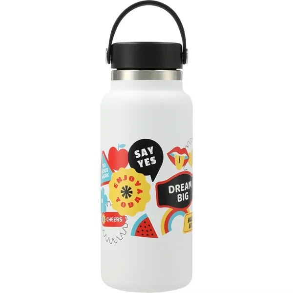 White (Wh) color option for Hydro Flask® Wide Mouth 32oz Bottle With Flex Cap