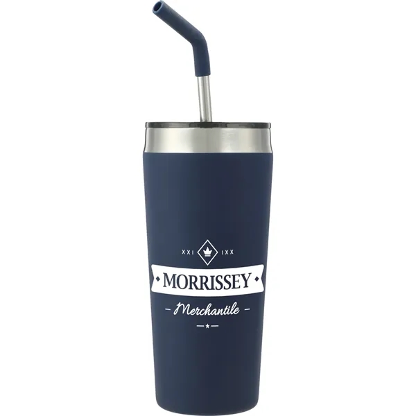 Navy (Ny) color option for Faye 20oz Vacuum Tumbler W/ Ss Straw