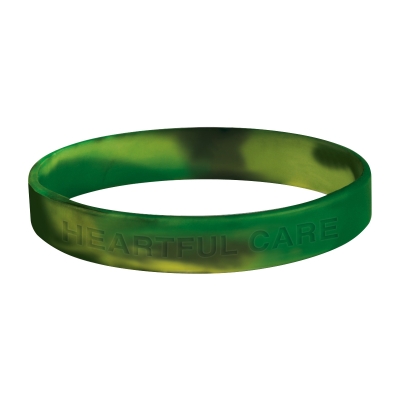 Camouflage color option for Single Color Silicone Bracelet