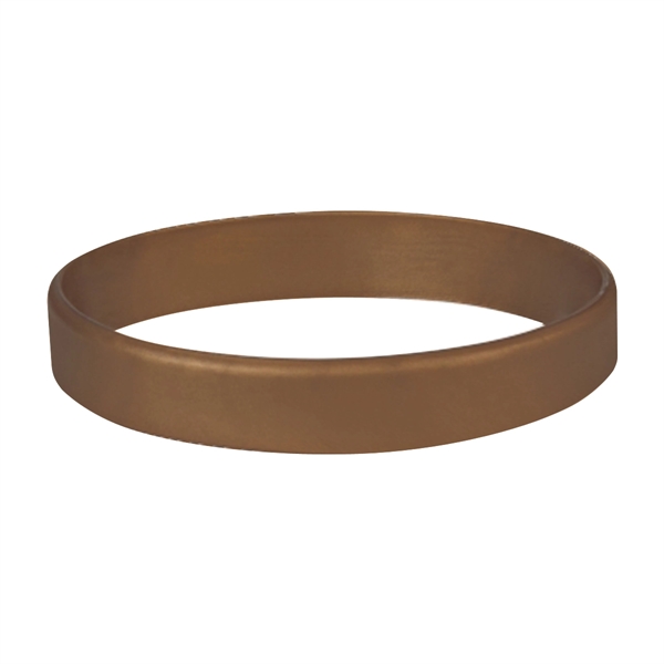 Metallic Gold color option for Single Color Silicone Bracelet