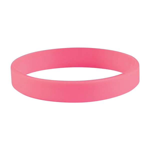 Pink color option for Single Color Silicone Bracelet